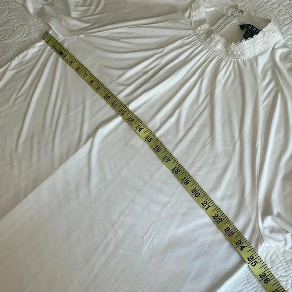 Lauren Ralph Lauren Lace Top Women’s XXL/TTG Ivory Blouse Cottage Core Coastal - Picture 12 of 17